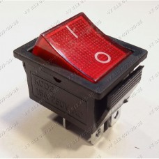 Клавиша включения широкая 2 положения 4 контакта KCD2 15A 250V