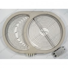 Конфорка для стеклокерамики плиты Zanussi ZK630LN09O 949592175-00, ZK630F EU2, ZK631F EU2