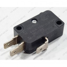 Микровыключатель 3 контакта с кнопкой DMC1215, DMC-1215, 250V 6A