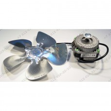 Двигатель вентилятора YZF10-20 10W/40W 1300/1500rpm 0,25A в сборе с опорой и крыльчаткой для холодильника