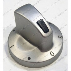 Ручка переключения конфорки серебристая PMG610.00/09.239.01 плиты Hansa