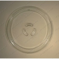 Тарелка для микроволновой печи Whirlpool AMW450, AWM460, AWM461 250 мм с крепежом под коплер