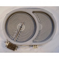 Конфорка стеклокерамика двухконтурная для плиты Siemens EK77554-01